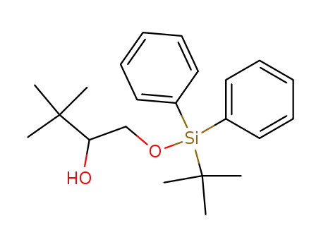 Molecular Structure of 137618-93-0 (1-(tert-Butyl-diphenyl-silanyloxy)-3,3-dimethyl-butan-2-ol)