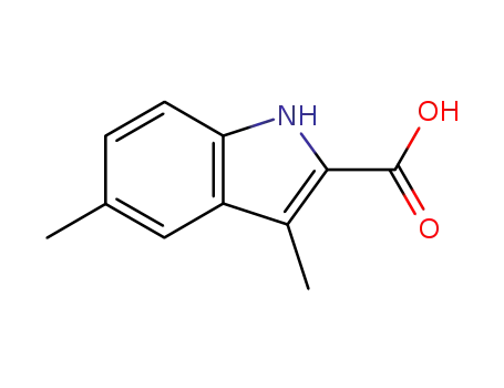 Molecular Structure of 16381-45-6 (3,5-DIMETHYL-1H-INDOLE-2-CARBOXYLIC ACID)