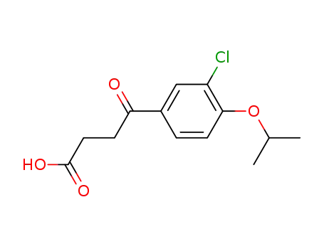 Molecular Structure of 74362-74-6 (4-[3-chloro-4-(propan-2-yloxy)phenyl]-4-oxobutanoic acid)