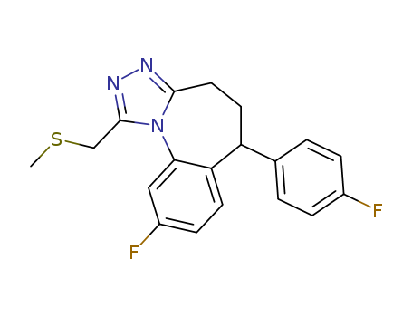 77796-12-4,9-fluoro-6-(4-fluorophenyl)-1-[(methylsulfanyl)methyl]-5,6-dihydro-4H-[1,2,4]triazolo[4,3-a][1]benzazepine,