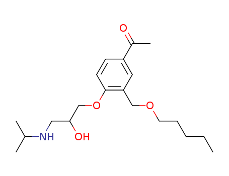4-(3-ISOPROPYLAMINOHYDROXYPROPOXY)-3-(PENTYLOXYMETHYL)ACETOPHENONE