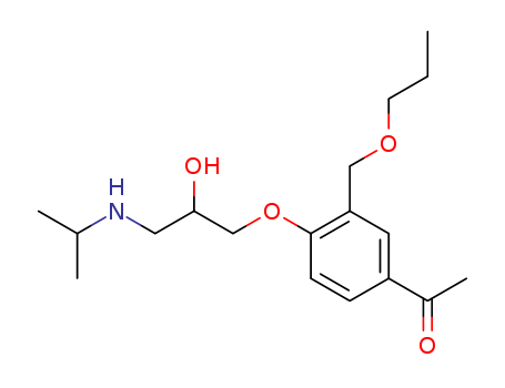 4-(3-ISOPROPYLAMINO-2-HYDROXYPROPOXY)-3-(PROPOXYMETHYL)ACETOPHENONE