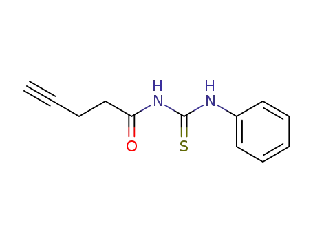 Molecular Structure of 112404-85-0 (4-Pentynamide, N-[(phenylamino)thioxomethyl]-)