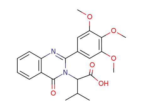 83408-91-7,alpha-(1-Methylethyl)-4-oxo-2-(3,4,5-trimethoxyphenyl)-3(4H)-quinazoli neacetic acid,