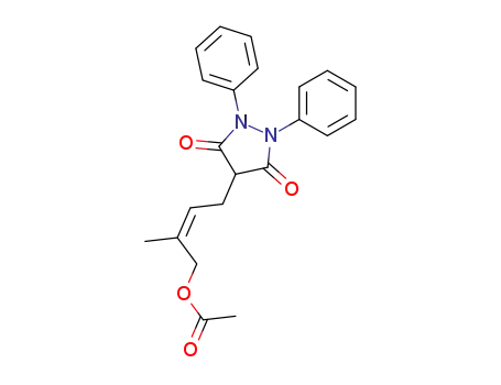 (Z)-4-(3-acetoxymethyl-but-2-enyl)-1,2-diphenyl-3,5-pyrazolidinedione