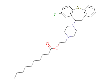 Molecular Structure of 41931-83-3 (2-[4-(8-chloro-10,11-dihydrodibenzo[b,f]thiepin-10-yl)piperazin-1-yl]ethyl decanoate)