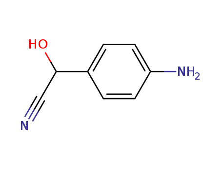 Molecular Structure of 143206-29-5 (Benzeneacetonitrile, 4-amino-alpha-hydroxy- (9CI))
