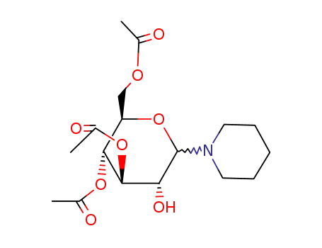 3,4,6-Triacetyl-piperidino-N-D-glucopyranosid