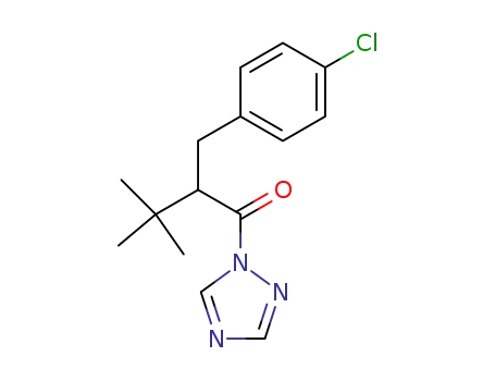 Molecular Structure of 107021-84-1 (1-(4-chlorobenzyl)-(1H-1，2，4-triazol-yl)-pinacolone)