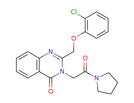 2-[(2-chlorophenoxy)methyl]-3-(2-oxo-2-pyrrolidin-1-ylethyl)quinazolin-4-one