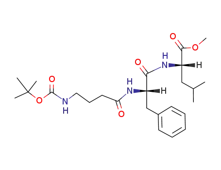 L-Leucine,
N-[N-[4-[[(1,1-dimethylethoxy)carbonyl]amino]-1-oxobutyl]-L-phenylalanyl
]-, methyl ester