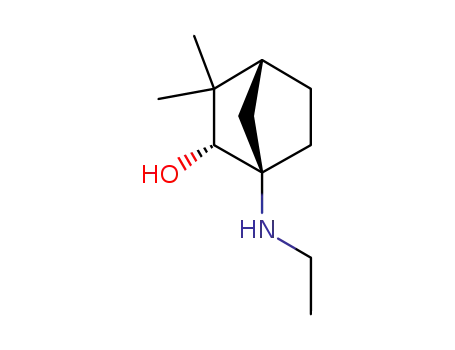 Molecular Structure of 178448-77-6 (Bicyclo[2.2.1]heptan-2-ol, 1-(ethylamino)-3,3-dimethyl-, (1R,2R,4R)-)