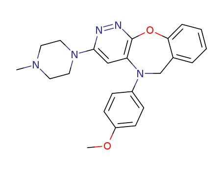 70301-64-3,5-(4-methoxyphenyl)-3-(4-methylpiperazin-1-yl)-5,6-dihydropyridazino[3,4-b][1,4]benzoxazepine,