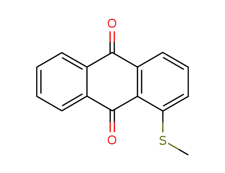 Molecular Structure of 2687-50-5 (9,10-Anthracenedione, 1-(methylthio)-)