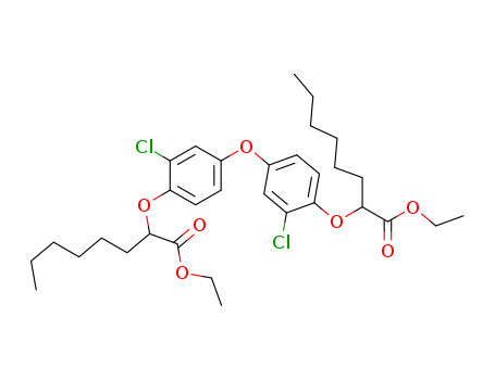 63538-26-1,ethyl 2-[2-chloro-4-[3-chloro-4-(1-ethoxycarbonylheptoxy)phenoxy]phenoxy]octanoate,