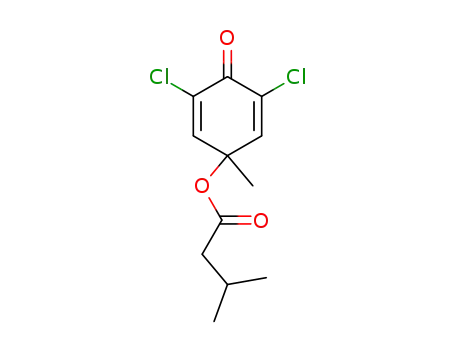 Molecular Structure of 61305-98-4 (Butanoic acid, 3-methyl-,
3,5-dichloro-1-methyl-4-oxo-2,5-cyclohexadien-1-yl ester)