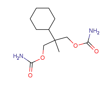 Molecular Structure of 1146-18-5 (2-cyclohexyl-2-methylpropane-1,3-diyl dicarbamate)