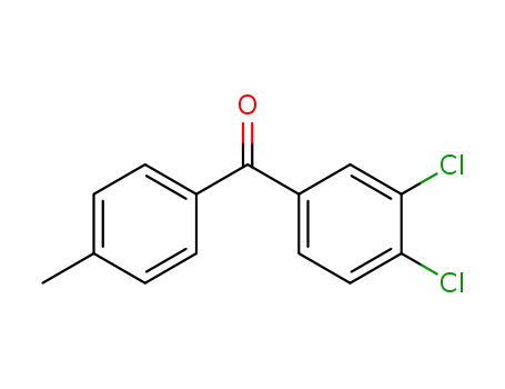 Molecular Structure of 125016-15-1 (3,4-DICHLORO-4'-METHYLBENZOPHENONE)