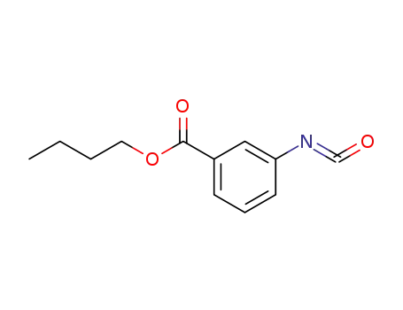 Molecular Structure of 59265-88-2 (Benzoic acid, 3-isocyanato-, butyl ester)