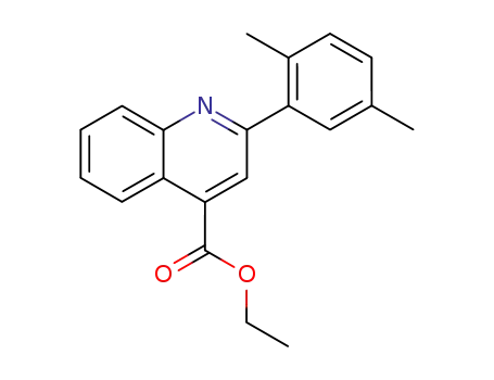 Molecular Structure of 7151-06-6 (ethyl 2-(2,5-dimethylphenyl)quinoline-4-carboxylate)