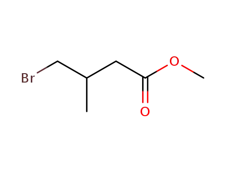 Molecular Structure of 59147-45-4 (Butanoic acid, 4-bromo-3-methyl-, methyl ester)
