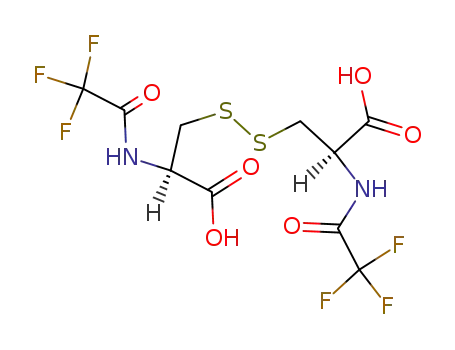 Molecular Structure of 402-91-5 (N,N'-BIS(TRIFLUOROACETYL) L-CYSTINE)