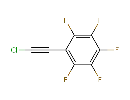 Molecular Structure of 5122-10-1 (Benzene, (chloroethynyl)pentafluoro-)