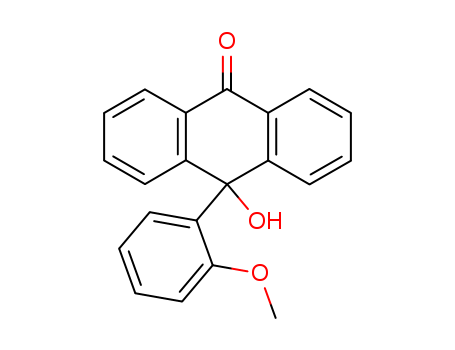 9(10H)-Anthracenone,10-hydroxy-10-(2-methoxyphenyl)- cas  6340-06-3