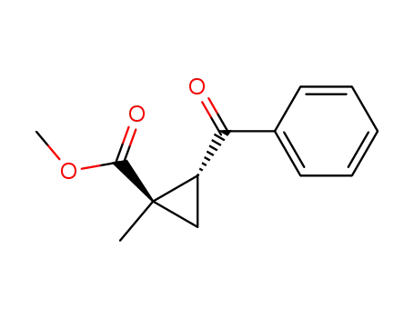 trans-2-Benzoyl-1-methyl-cyclopropan-<sup>(1)</sup>-methylester