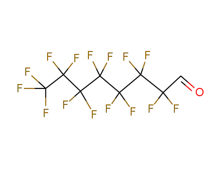 Molecular Structure of 335-60-4 (2,2,3,3,4,4,5,5,6,6,7,7,8,8,8-Pentadecafluorooctanal)