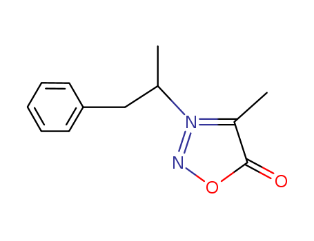 1,2,3-Oxadiazolium,5-hydroxy-4-methyl-3-(1-methyl-2-phenylethyl)-, inner salt cas  10163-25-4