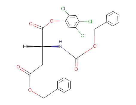 N-Benzyloxycarbonyl-D-asparaginsaeure-<α-(2,4,5-trichlor-phenyl)-β-benzyl-ester>