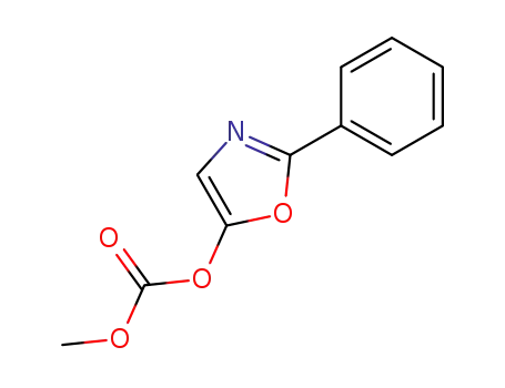 Molecular Structure of 21944-27-4 (Carbonic acid, methyl 2-phenyl-5-oxazolyl ester)