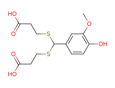 3,3'-vanillylidenedimercapto-di-propionic acid