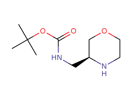 Molecular Structure of 169750-75-8 (3-N-Boc-aminomethylmorpholine)