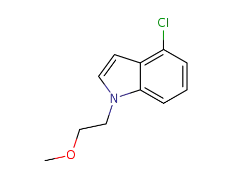 Molecular Structure of 1313042-80-6 (5-chloro-1-(2-methoxyethyl)-1H-indole)