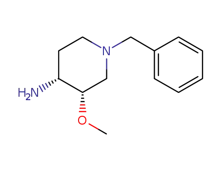 Molecular Structure of 86717-81-9 ((3S,4S)-1-benzyl-3-Methoxypiperidin-4-aMine)