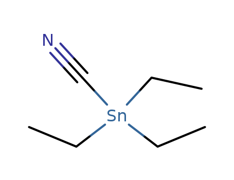 2232-68-0,triethylstannanecarbonitrile,Tin,cyanotriethyl- (7CI); Triethyltin cyanide (6CI); Cyanotriethylstannane;Cyanotriethyltin; NSC 202885