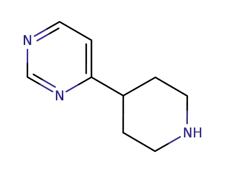 Molecular Structure of 954220-47-4 (4-piperidin-4-ylpyrimidine)