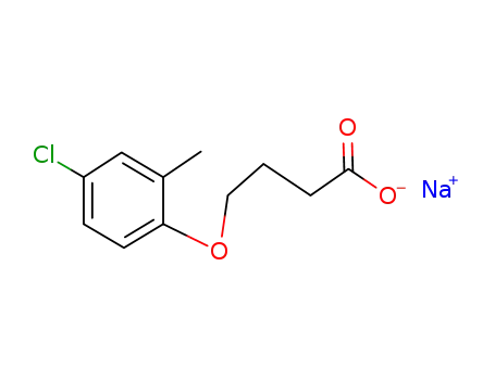 Molecular Structure of 6062-26-6 (sodium 4-(4-chloro-o-tolyloxy)butyrate)