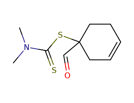 Dimethyl-dithiocarbamic acid 1-formyl-cyclohex-3-enyl ester