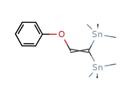 Molecular Structure of 87673-37-8 (Stannane, (phenoxyethenylidene)bis[trimethyl-)