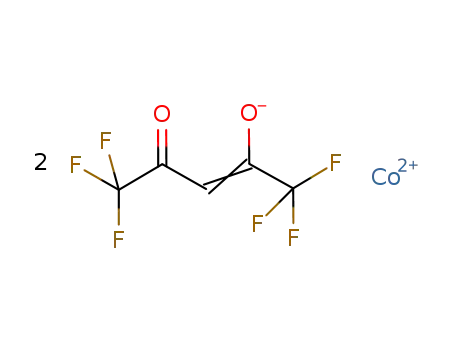 Molecular Structure of 19648-83-0 (COBALT (II) HEXAFLUORO-2,4-PENTANEDIONATE)