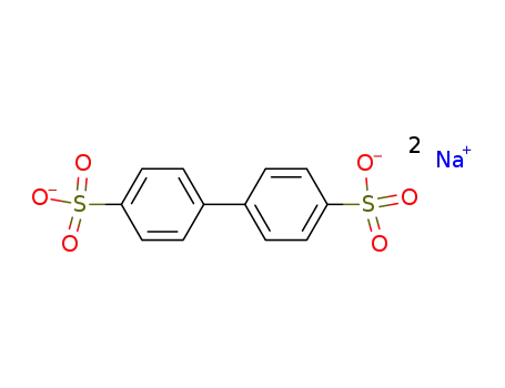 Molecular Structure of 31139-42-1 (4,4'-BIPHENYLDISULFONIC ACID DISODIUM SALT)