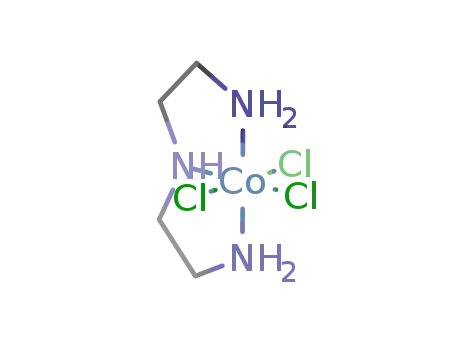 Molecular Structure of 15025-06-6 (Bis(2-azanidylethyl)azanide; trichlorocobalt)