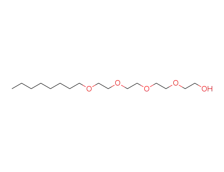 Molecular Structure of 19327-39-0 (Tetraethyleneglycol monooctyl ether)
