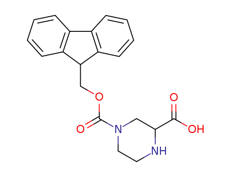 Molecular Structure of 219312-90-0 (4-FMOC-PIPERAZINE-2-CARBOXYLIC ACID)