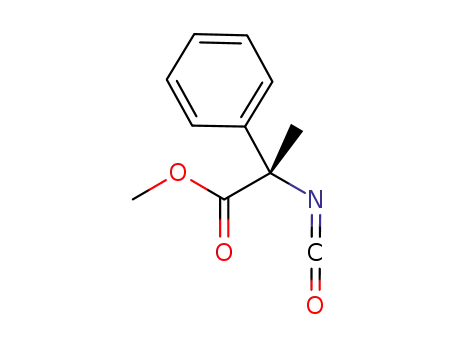 Benzeneacetic acid, a-isocyanato-a-methyl-, methyl ester, (S)-