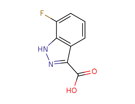 Molecular Structure of 959236-59-0 (7-fluoro-1H-indazole-3-carboxylic acid)