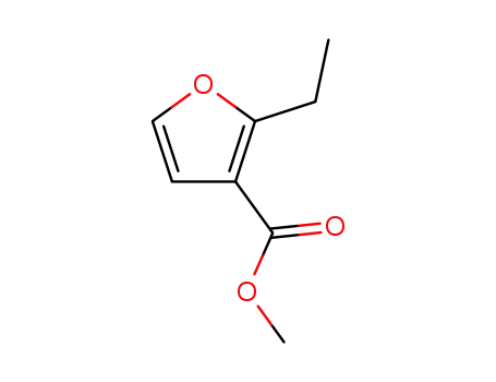 Molecular Structure of 141764-83-2 (3-Furancarboxylicacid,2-ethyl-,methylester(9CI))